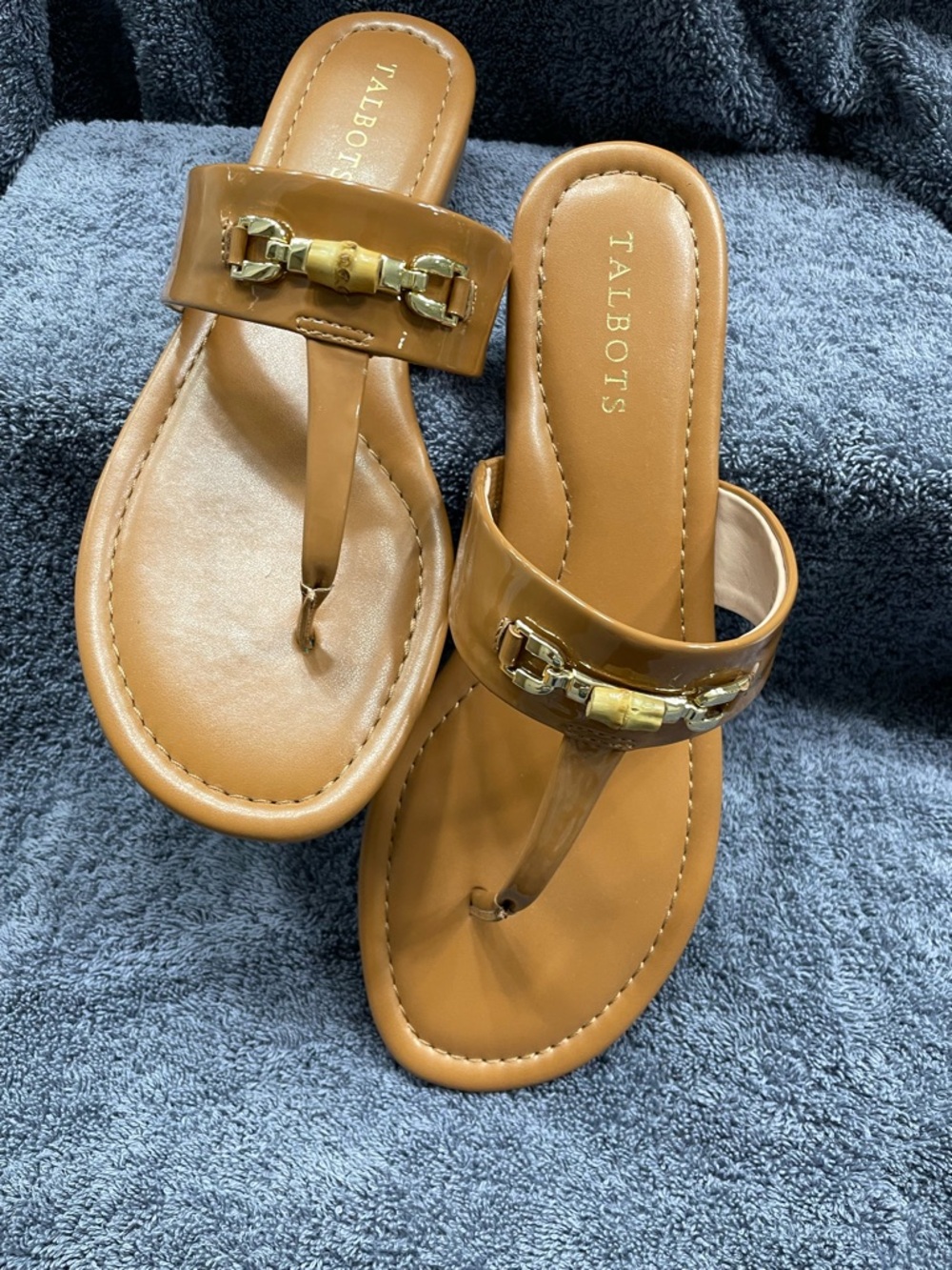 Talbots’s Tan Patten GIA Sandal - Picture 2 of 6